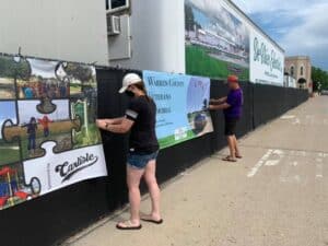 Warren County banners in Iowa