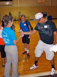 Physical therapy hands on at Knox County TX career fair