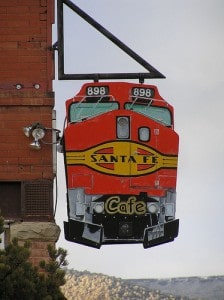 Sign for Santa Fe Cafe