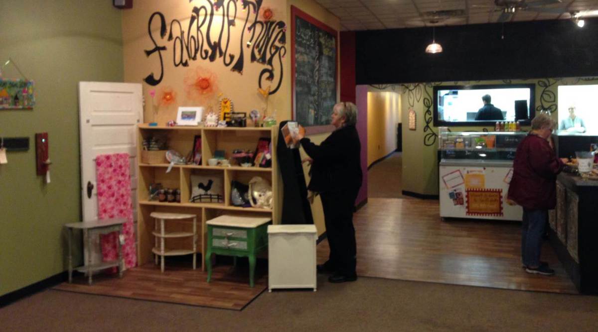 Webster City, Iowa, bakery with a retail pop-up business tucked into a corner. Photo by Becky McCray. 