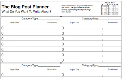 Blog Post Planner